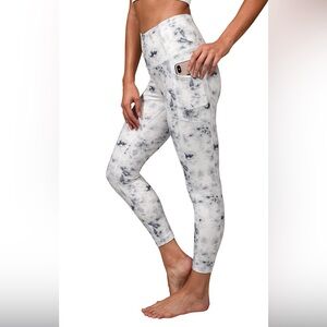 Yogalicious Lux Quartz Print High Rise 7/8 Ankle Leggings – Size Medium